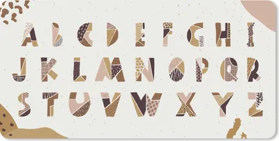 Produktbild von MuchoWow® Schreibtischunterlage Alphabet - Zitate - Kinder - Kinder - Baby 80x40 cm - XXL Mauspad - Gaming Mauspad