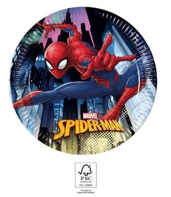 Obrázek produktu pro Párty papírový talíř - Ultimate SPIDERMAN - 23 cm - 8 ks