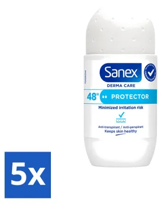 Produktbild von 5 x Sanex Dermo Protector Deo-Roller - 53 ml - Vorteilspackung - 5 Stücke