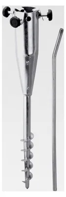 Produktbild von Bodendübel für Gartenschirme, Stahl, Gesamtlänge 50 cm, 1,4 kg silber