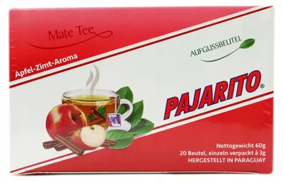 Obrázek produktu pro Čaj Pajarito 20 sáčků (3 g) – jablko a skořice