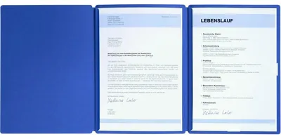 Image de PAGNA dossier de candidature "Spirit", DIN A4, en carton, bleu