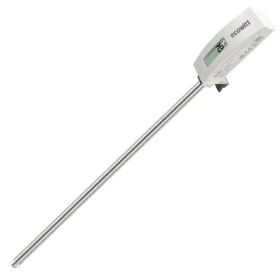 Produktbild von Bodentemperatursensor Bodenthermometer Bodentester digital - 30 cm Edelstahlsonde - IP65 wasserdicht - LCD-Display - Für Garten und Gewächshaus