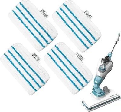 Produktbild von Famanu Mikrofasertücher 4 Stück waschbar für Dampfreiniger - passend für FSM1500, FSM1600, FSM1610, FSM1620, FSM1630, FSMH162