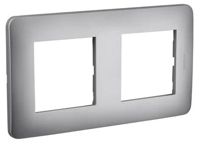 Image de Plaque Double Casual Argent Finition élégante, Installation Facile - Debflex