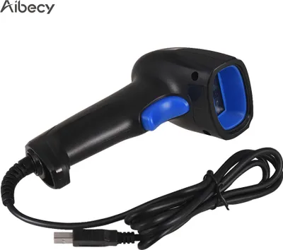 Obrázek produktu pro Aibecy Handheld CCD Barcode Scanner Automatická USB čtečka 1D čárových kódů pro mobilní platby skenování obrazovky počítače