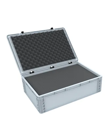 Produktbild von Eurobox 600x400x185 mit Rasterschaum und Scharnierdeckel