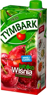 Obrázek produktu pro Napój Tymbark jabłko wiśnia 1 litr