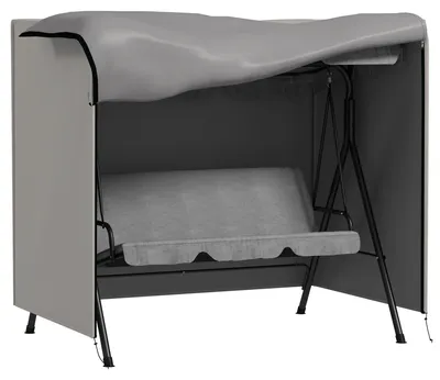 Image de Housse Outsunny pour balancelle de jardin, housse de protection imperméable, protection solaire, tissu Oxford