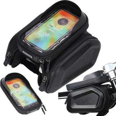 Immagine prodotto di Verk 14475 Borsa da bicicletta per telefono, nera