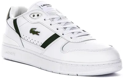 Produktbild von Lacoste T-Clip-Set in Weiß-Grün für Herren – Größe 10 (UK) – 44,5 (EU) – 11 (US) / Weiß-Grün