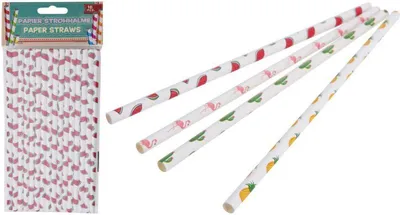 Produktbild von papierstrohhalme 6x197mm (16Stück)