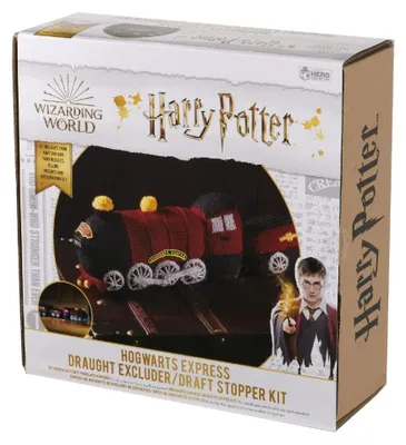 Image de Kit de tricotage pour bouchon de porte Harry Potter Express de Poudlard