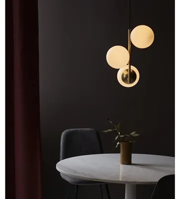 Immagine prodotto di Nordlux lampada a sospensione Lilly ottone, bianco opalino