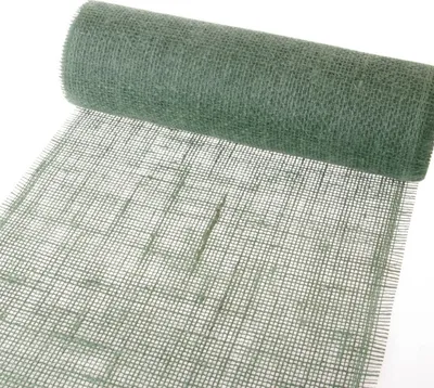 Produktbild von Hochwertiger Jute-Tischläufer col. 008 - Forest Green - 300mm / 5m - 29300-300-5-008