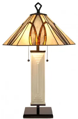 Produktbild von Casa Padrino Luxus Tiffany Tischleuchte Mehrfarbig Ø 50 x H. 80 cm - Hotel & Restaurant Lampe