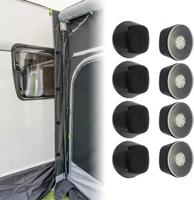 Produktbild von Limpet Saugnapf System 8er Set, kompatibel Dometic Kampa Markise Wohnmobil, starke Haftung, Markisen Befestigung für Camper & Wohnwagen