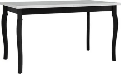 Obrázok produktu pre Rozkladací jedálenský stôl 140x80 cm ELISEK 5 - biely / čierny