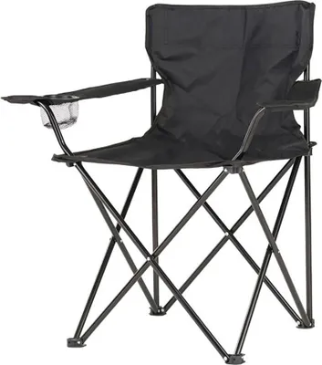 Image de Chaise De Camping Pliante 80x83.5x51cm Couleur Noire