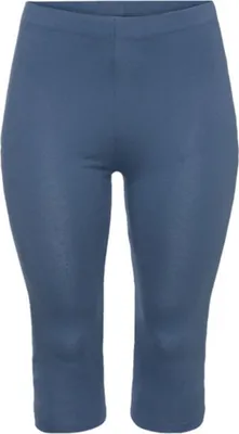 Produktbild von Esmara Damen Capri Leggings Mit Baumwolle Übergröße PlusSize Große Größen Blau L