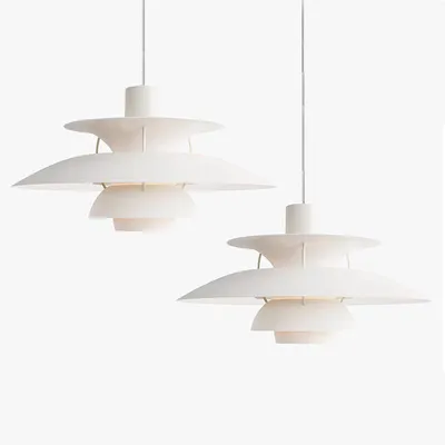 Produktbild von ZELURXX 2er-Set Nordische Pendelleuchte, Modern LED Design Hängelampe, Esszimmerlampe,Aluminium, höhenverstellbar, Wohnzimmerlampe,  Ø40cm,
