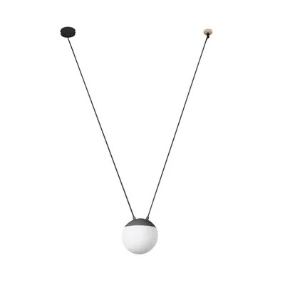Image de Lampe à suspendre MINE SPACE gris foncé, blanc
