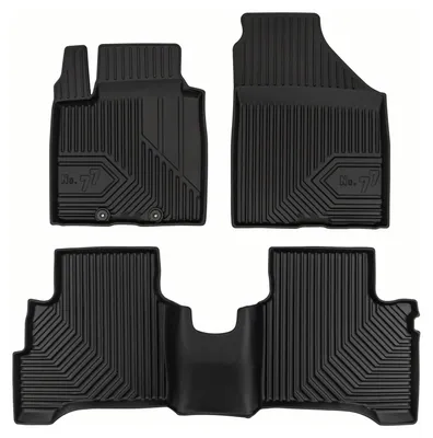 Productafbeelding van Rubberen automatten voor Suzuki Swift VII vanaf 2024 (hatchback) – 3-delig, zwart, op maat
