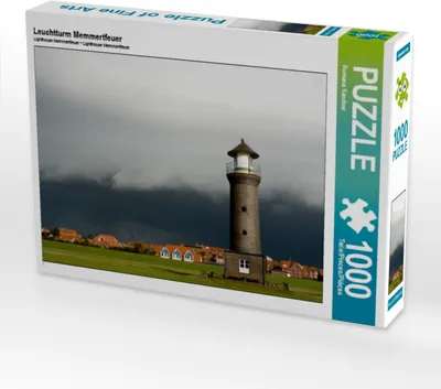 Produktbild von CALVENDO Puzzle Leuchtturm Memmertfeuer 1000 Teile Puzzle quer | 1000 Teile Lege-Größe 64x48cm Foto-Puzzle für glückliche Stunden