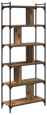 Image de vidaXL Bibliothèque vieux bois 76 x 32 x 192 cm Bois composite