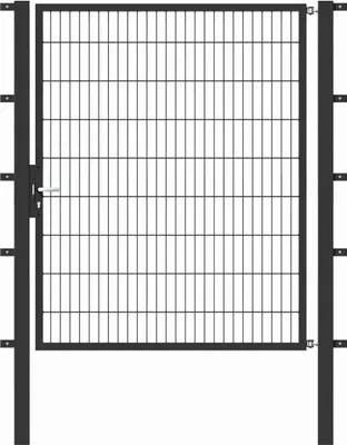 Produktbild von Alberts Einzeltor Flexo mit Zubehör, zum Einbetonieren, anthrazit, Breite 150 cm, Höhe 180 cm