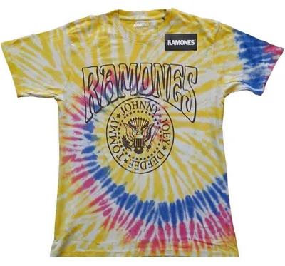 Produktbild von Ramones Crest Psych (Wash Collection) Yellow M T-Shirt