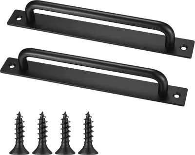 Produktbild von Schwarze Schiebetürgriffe - Aluminium - 2 Stück - 212 mm