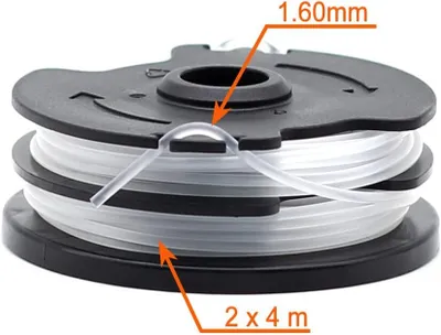 Produktbild von 3 Stücke Fadenspulen Rasentrimmer Faden Ersatzspulen für LIDL Parkside Akku-Rasentrimmer PRTA 20-Li A1,B2,C3;PRT 550 A1, A3;PRT 300 A1-2x4m 1,6mm