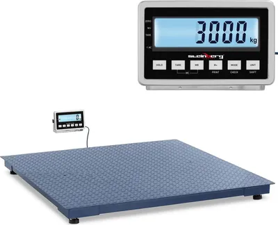 Zdjęcie produktu dla Waga Platformowa Magazynowa Lcd 150 X 150 Cm 3000 Kg / 1 Kg