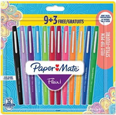 Image de PAPER MATE Faserschreiber Flair 12er M 0.7 mm Blister