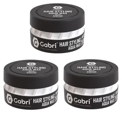 Produktbild von Gabri Pro - Hair Styling Aqua Wax Keratin Ultra Hold 3 x 150 ml