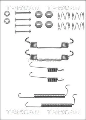 Produktbild von TRISCAN Zubehörsatz Bremsbacken 8105 242563 für OPEL für ASTRA J