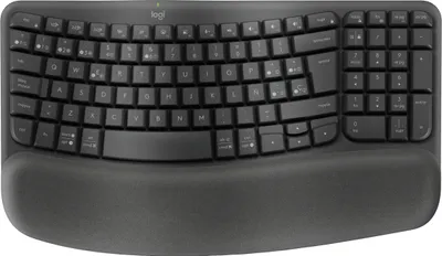 Zdjęcie produktu dla Logitech ERGO 920-012329, Pełnowymiarowy (100%), Bezprzewodowy, RF Wireless + Bluetooth, Membranowa, QWERTZ, Grafitowy