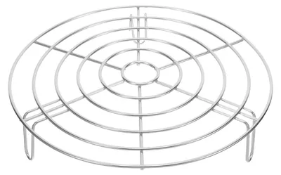 Productafbeelding van Roestvrijstalen stoomrek - Rond stoommandje met voetjes - Ø 24 cm
