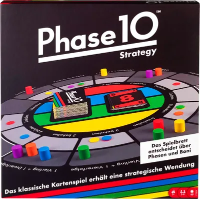 Produktbild von Mattel Games Phase 10 Strategy Brettspiel, Gesellschaftsspiel, Familienspiel