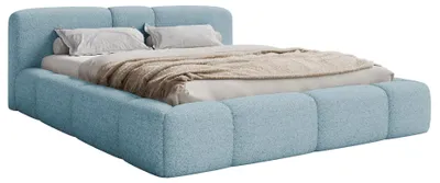 Produktbild von Selsey Bowia – Polsterbett 180x200 cm, Plüsch Blau