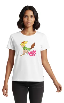 Produktbild von Spreadshirt Bibi Blocksberg Fliegt Davon Frauen Premium T-Shirt, M, Weiß
