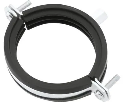 Produktbild von sanicomfort Rohrschelle schallgedämmt 74-80 M8 76,1mm (2 1/2") – 20 Stück – Rohrschellen verzinkt mit Gummieinlage zur Schallentkopplung – Rohrhalterung für Heizung, Sanitär, Wasserleitungen