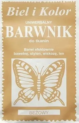 Zdjęcie produktu dla Barwnik do tkanin Motylek (Beżowy)
