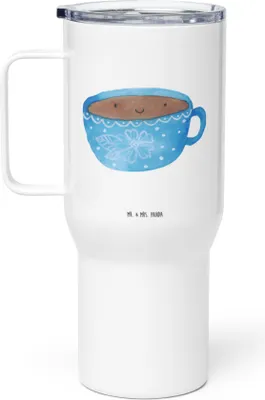 Produktbild von Mr. & Mrs. Panda thermosbecher Kaffee Tasse - Weiß - Geschenk, Thermobecher, Lustige Sprüche, Genuss, Kaffee-to-go-Becher, Liebe, Großer, Trinkgefäß, Edelstahlbecher