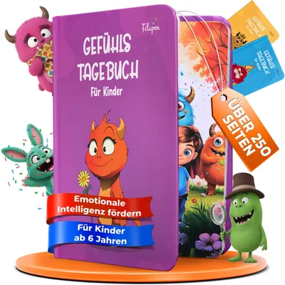 Produktbild von Filapen Gefühlstagebuch für Kinder Lila –250 Seiten