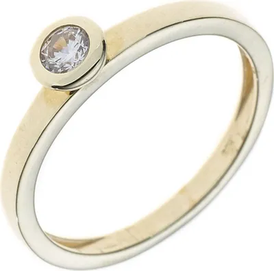 Produktbild von JOBO Damen Ring 333 Gold Gelbgold 1 Zirkonia Goldring Größe 50