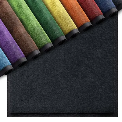 Produktbild von Premium Fußmatte für Innenbereiche - Schwarz 120x180 cm - saugfähige Fußmatte waschbar bei 30 °C - Schmutzfangmatte mit rutschhemmendem Rücken