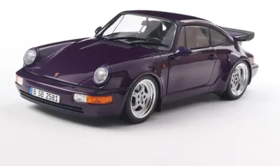 Produktbild von Solido 421186562 Porsche 911 (964) Turbo 1990 lila metallic 1:18