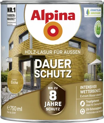 Produktbild von Alpina Dauer-Schutz 0,75 L eiche